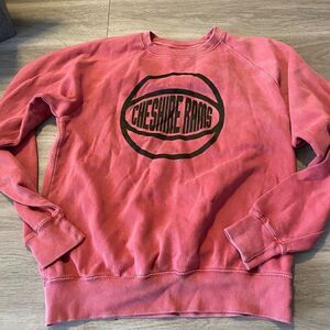 Fan Cloth women's cheshire rams faded graphic long sleeve pullover sweater lrg